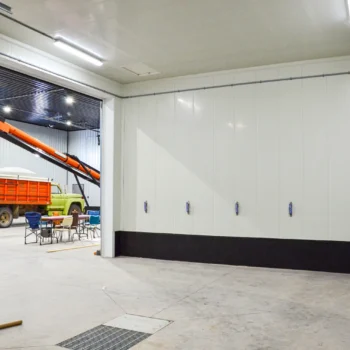 large mobile equipment inside large room