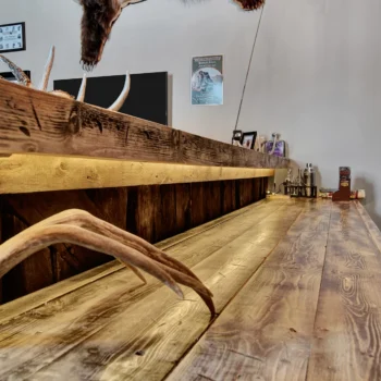 Drop-Tine Ranch wood countertop