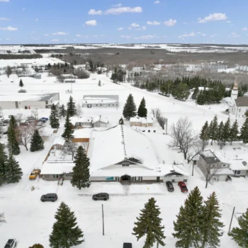 St. Brieux Manor aerial front view
