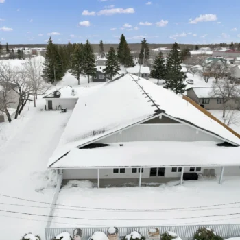 St. Brieux Manor back exterior area