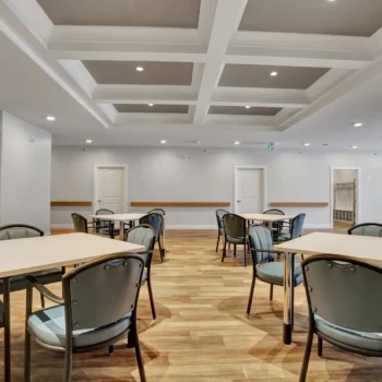 St. Brieux Manor eating area