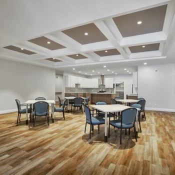 St. Brieux Manor kitchen and dining area