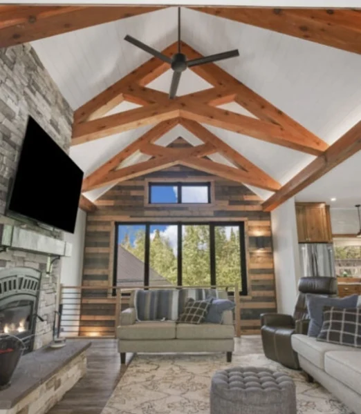 Zak's Signature Ceilings with wood beams