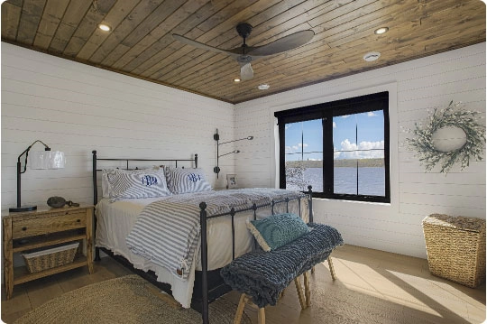 beautifully designed bedroom